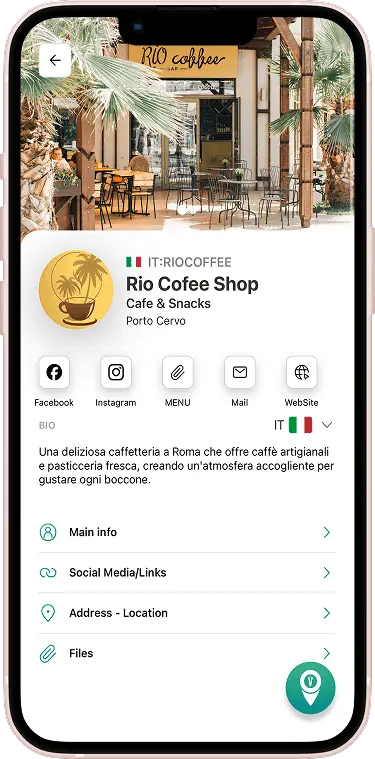 Rio Coffee Shop Pin
